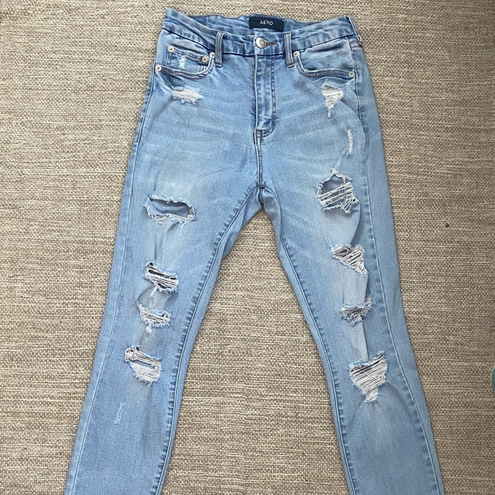 Aeropostale High Waisted Light Jeans